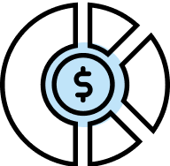 Icon describing third party property damage insurance.